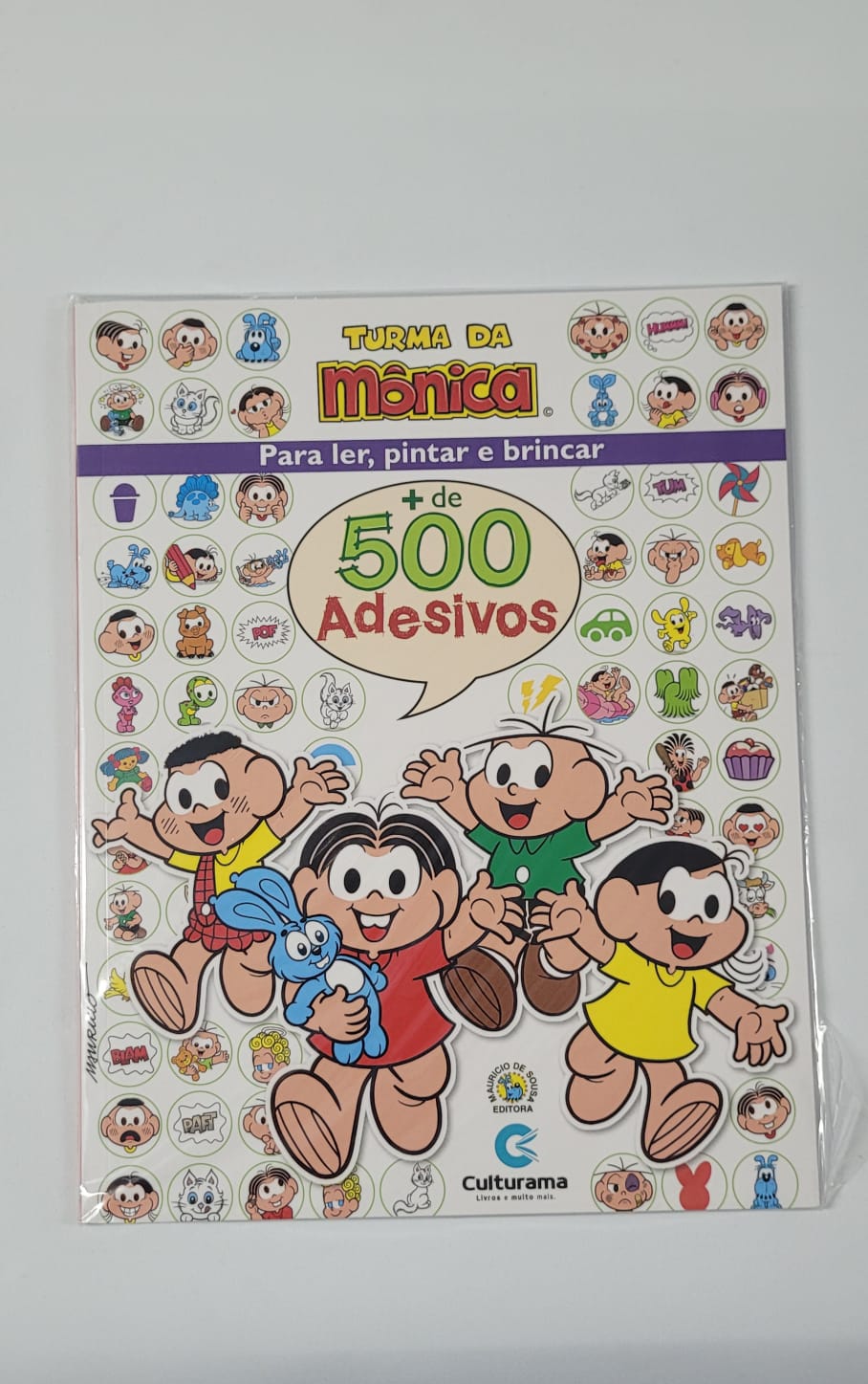 Livro para Pintar e Brincar com 500 Adesivos Turma da Mônica