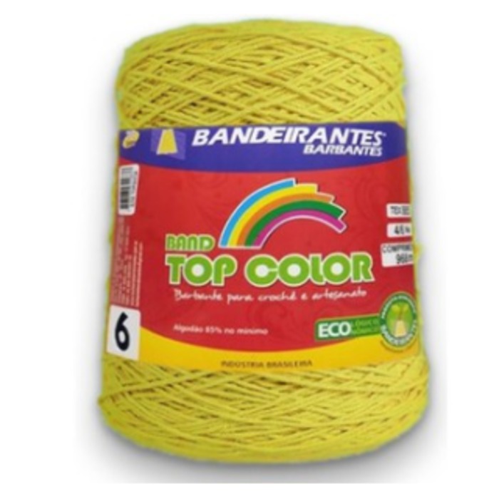 BARBANTE BANDEIRANTES 4/6 800G AMARELO CLARO 570M