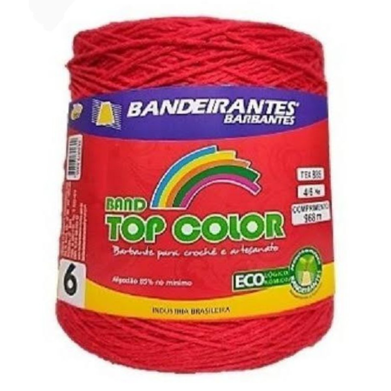 BARBANTE BANDEIRANTES 4/6 800G VERMELHO 570M